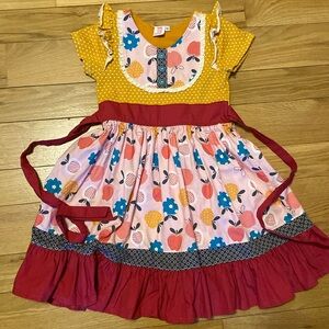 EUC Sweet Leaf Lane Boutique (handmade) dress; size 7